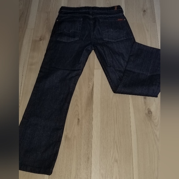 NWOT 7 For All Mankind Dark Navy Men's Bootcut Jeans - Picture 6 of 6